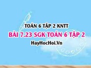 Bài 7.23 SGK Toán 6 tập 2 Kết nối tri thức